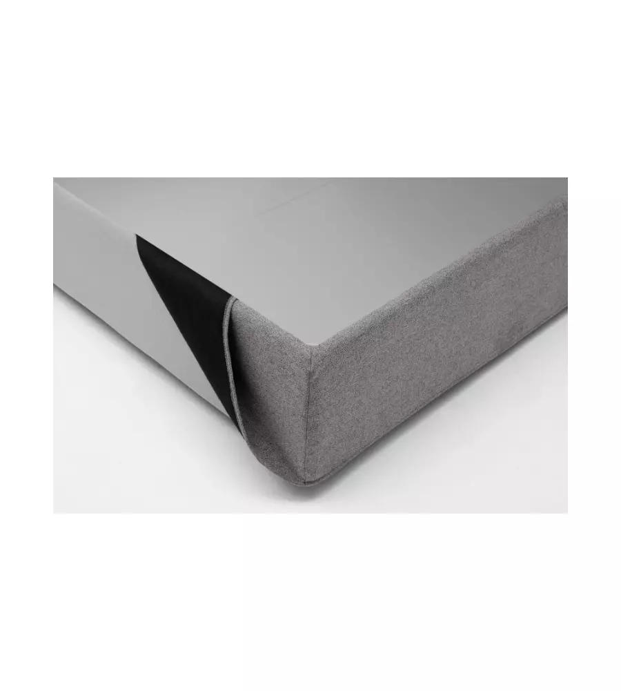 Letto matrimoniale contenitore "hill" perla 160x190 cm